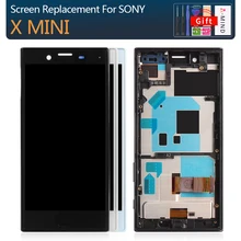 4,6 ''ЖК-дисплей для Sony Xperia X Compact ЖК-дисплей с сенсорным экраном дигитайзер с рамкой F5321 запасные части