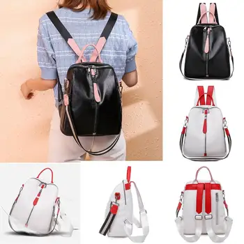 

Fashion Women's Outdoor Solid Color Nylon Multi-Function Backpack Shoulder Bag Student Bag Travel Outdoor Sports Backpack /E