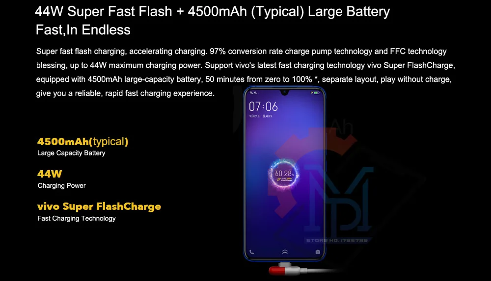 Мобильный телефон vivo iQOO Pro 4G, 6,41 дюймов, Super AMOLED, 8 ГБ ОЗУ, 128 Гб ПЗУ, Snapdragon 855 Plus, Android 9,0, NFC, смартфон