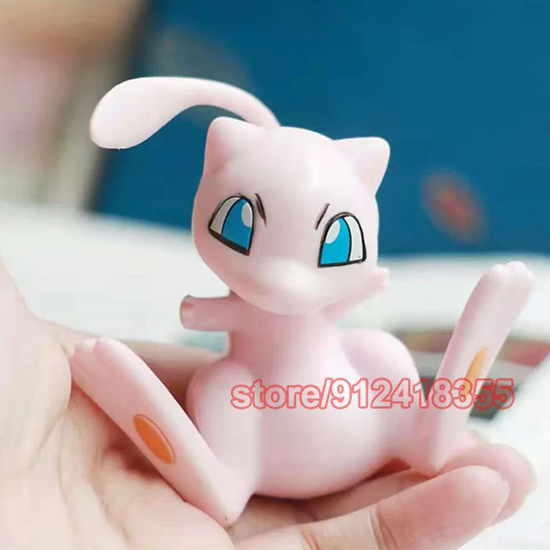 Anime Mew Mewtwo Pokemon Action Figure Giocattoli Ash Carino Mew Pokemon Anime Figure Bambole Regali Giocattoli Per Bambini