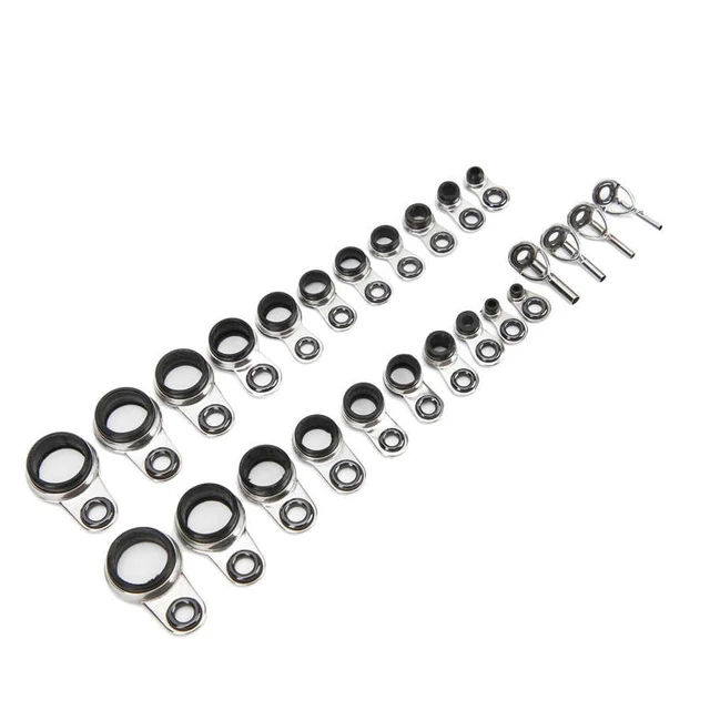 Tbest Fishing Rod Building Repairing Part Fishing Rod Eyes Ring Raft Line  Ring Stainless Steel Tightening With Side Ring For Fishing 