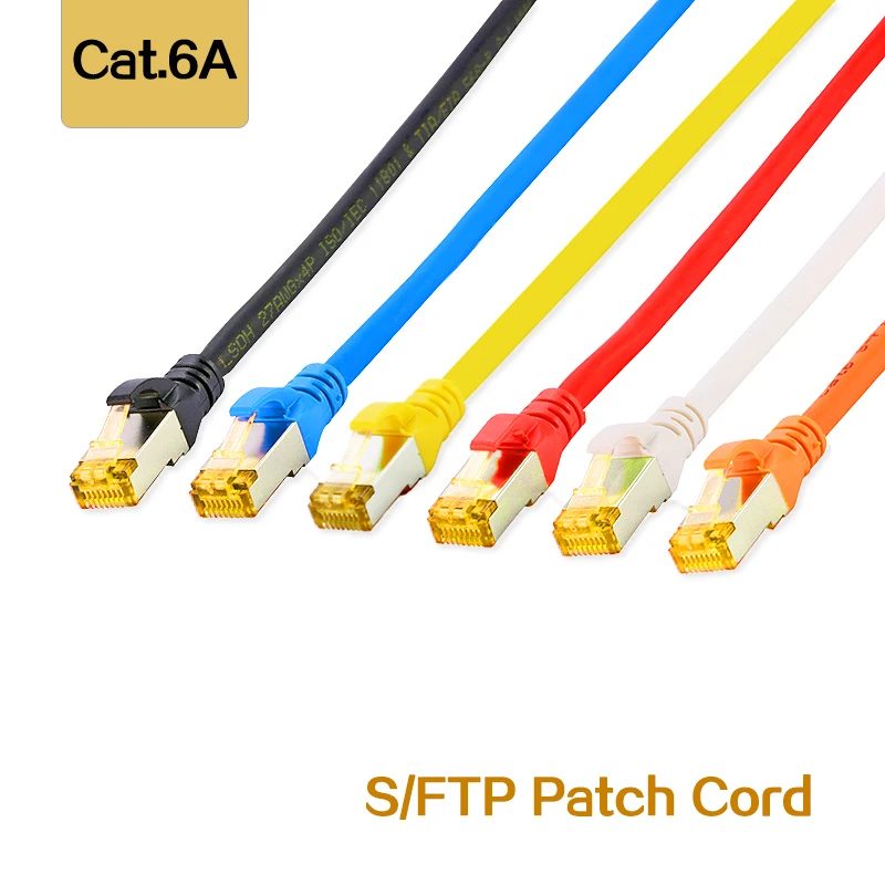 (3 шт./упак.) 10 гигабитный CAT6A SFTP сетевой коммутационный кабель для ноутбука