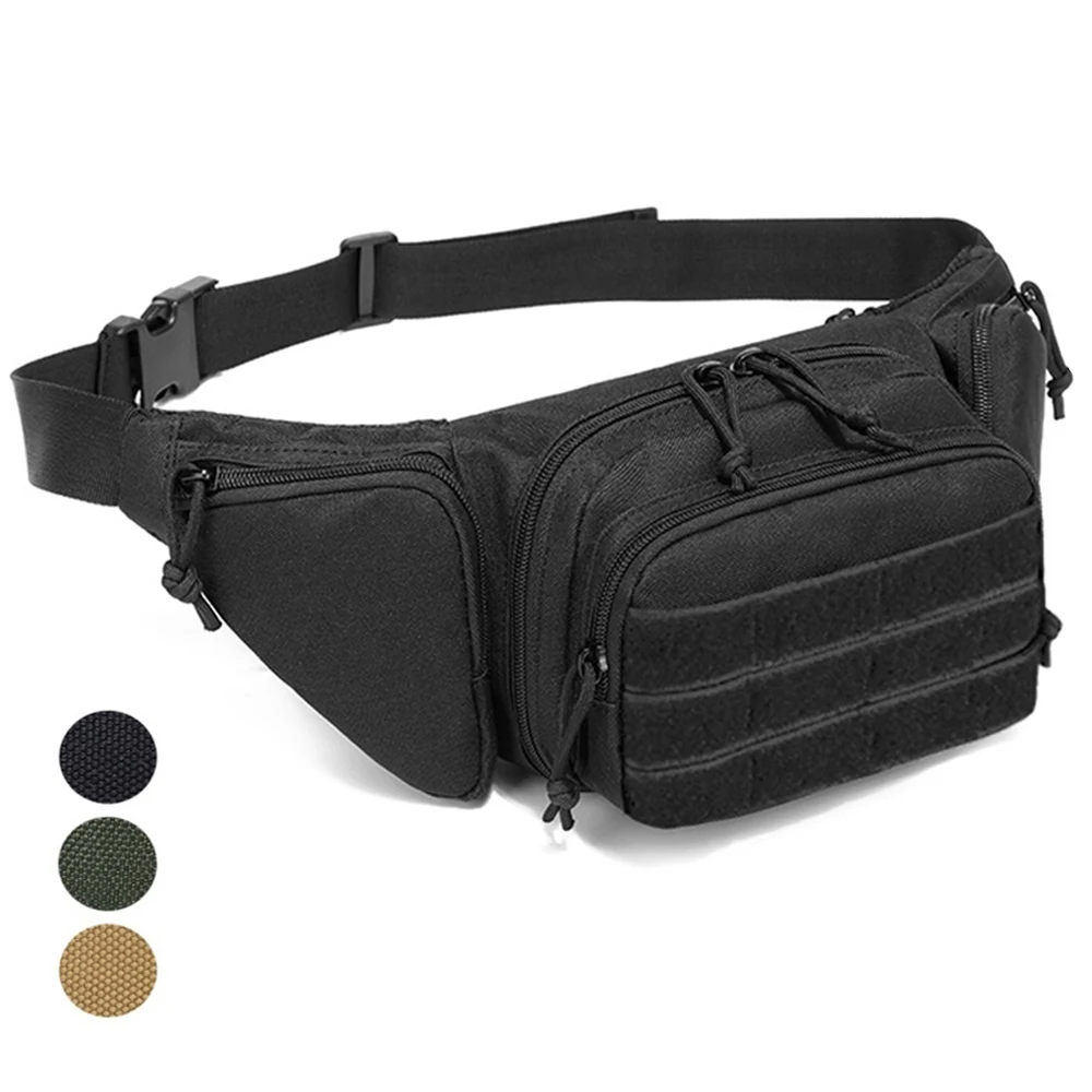 Bolsa de pistola táctica oculta, riñonera militar para exteriores,  senderismo, teléfono, caza, Camping - AliExpress