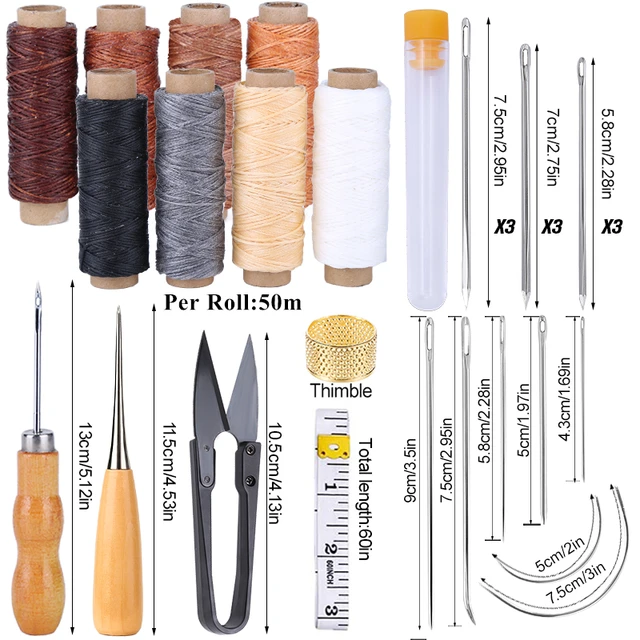 LMDZ Leather Working Tools Craft Kit and Supplies Upholstery Repair Kit for  Punch Stitching Leather Sewing and DIY Craft Making - AliExpress