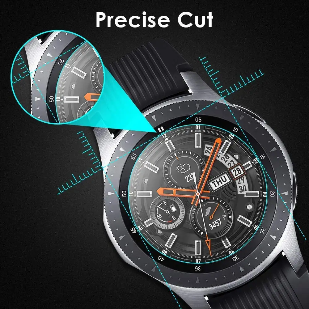 2 упак. Закаленное стекло для Samsung Galaxy Watch 42 46мм / Gear S3 / Sport Чехол для экрана HD