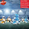 1set 2pcs robot  RC Soccer Robot Electric Dancing football Simulation Robots Programable Educational parent-child play game toy 1