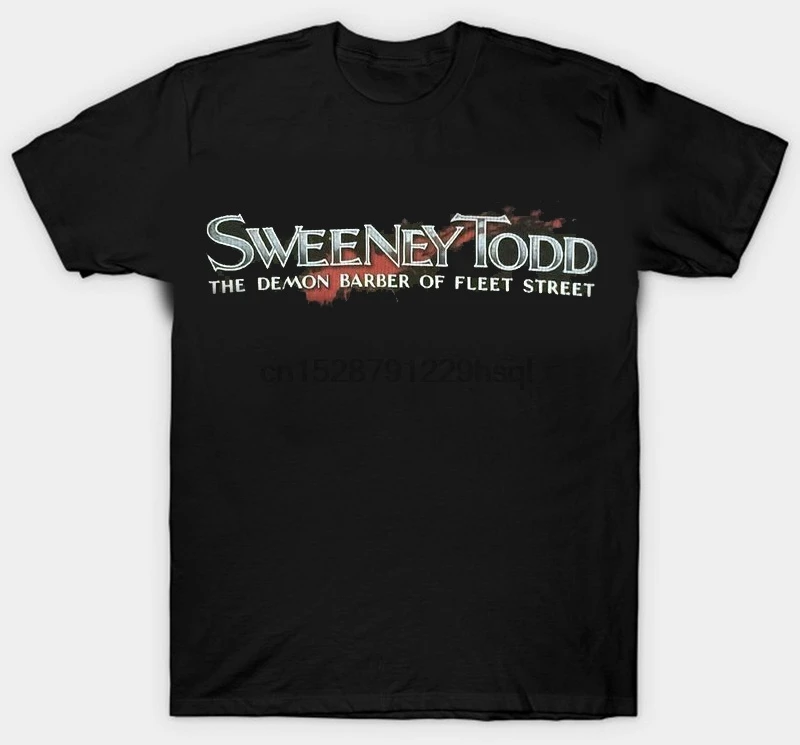 Sweeney Todd Demon Barber Of Fleet Street Black Thermal Shirt New Official Movie |