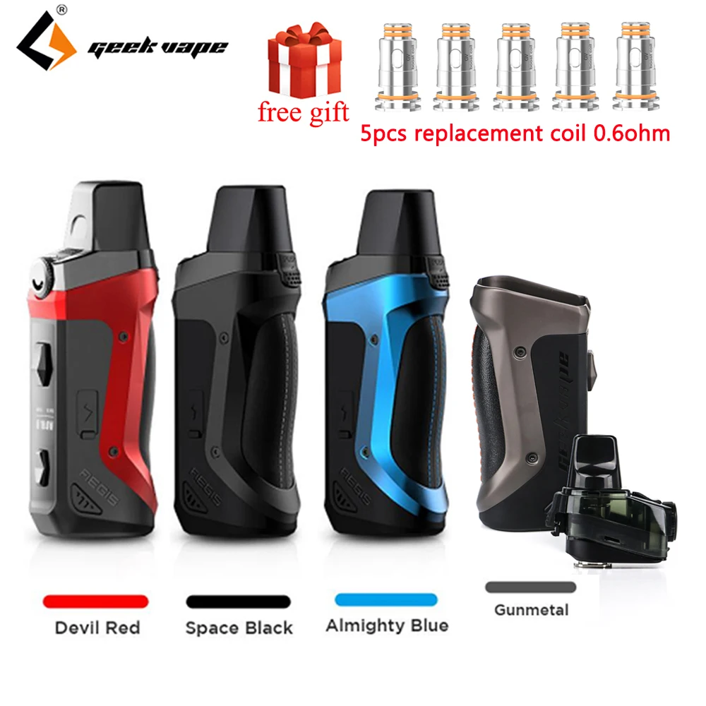 Набор вейпов GeekVape Aegis Boost pod встроенный аккумулятор 1500 мАч и атомайзер 3 7 мл