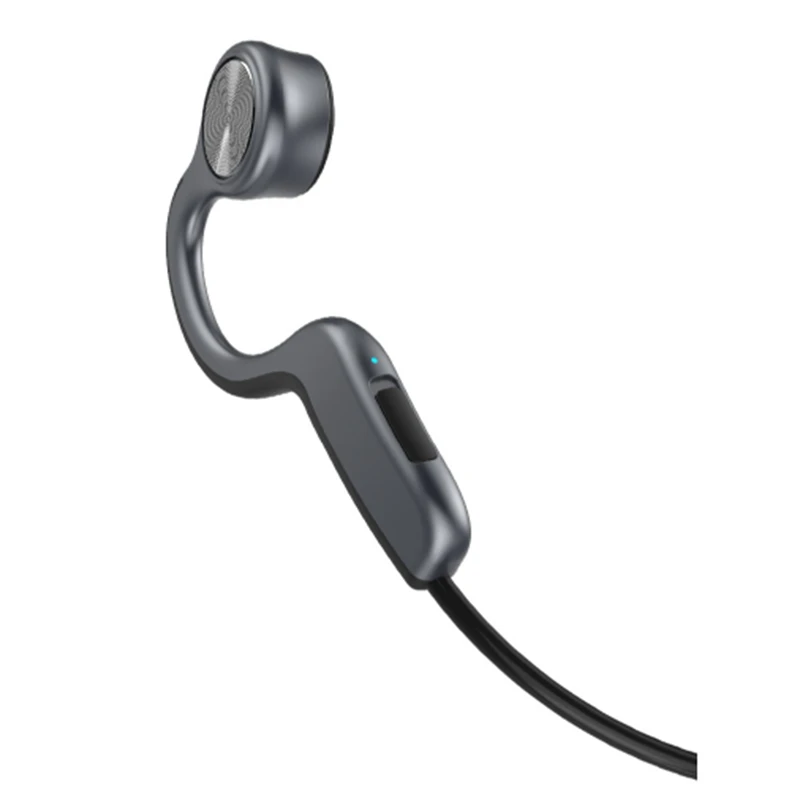 Abkt-серый E9 костной проводимости Bluetooth гарнитура беспроводной Bluetooth 5,0 открытый бинауральные стерео костной проводимости наушники S порт s порт