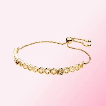 

2019 100% 925 Sterling Silver Classic Limited Edition Honeybee Bracelet Women Charm Fashion Jewelry Free Shipping Wholesale
