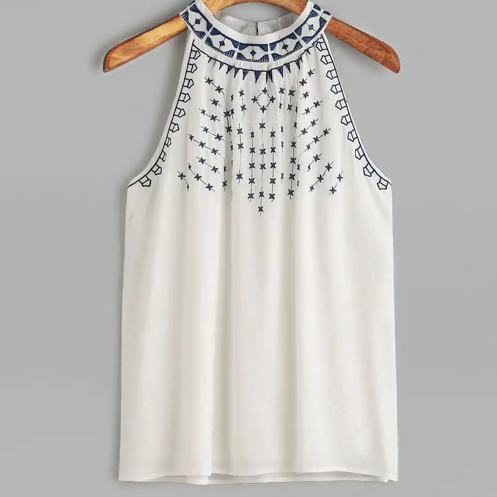 Boho sleeveless tops Clearance