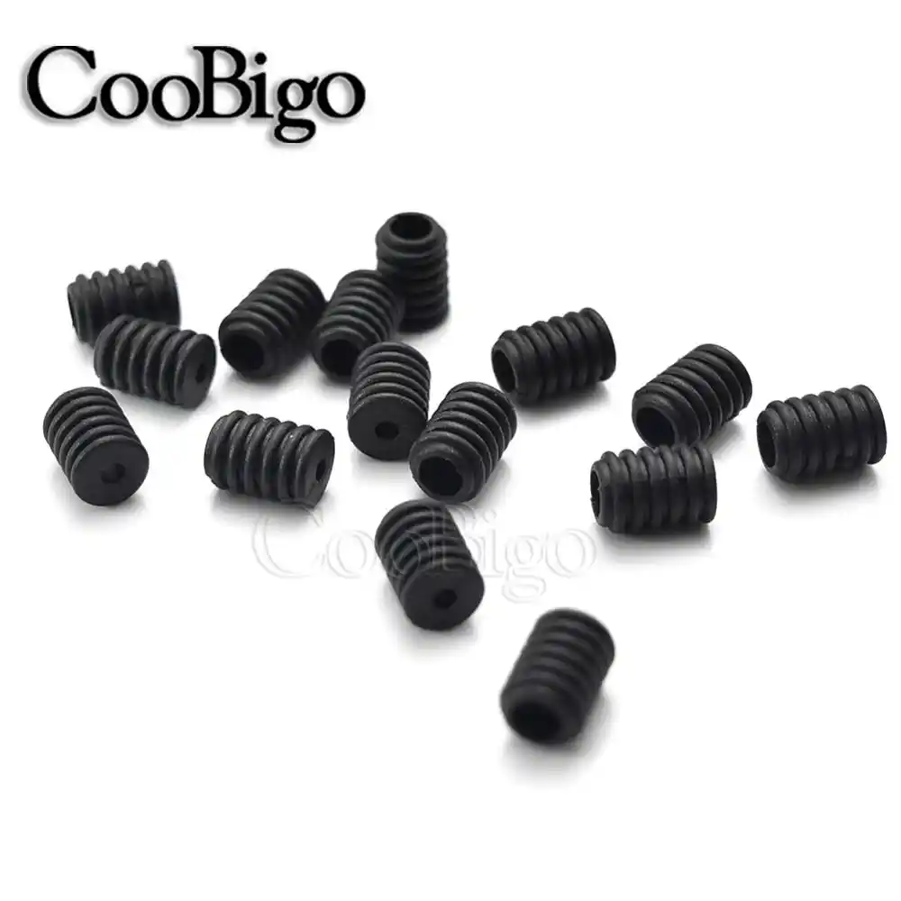 Fushing 200PCS Cord Lock Flat Elastic Buckle Elastic Adjustment Buckle Accessories for Kids and Adults Soft Silicone Toggles for Drawstrings Elastic Cord Adjuster Non Slip Stopper