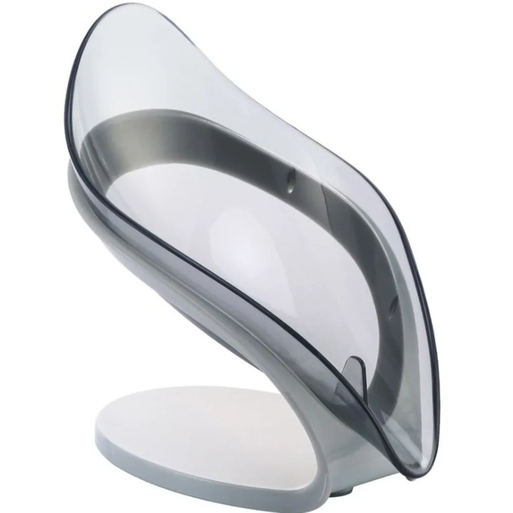 Nordic Style Soap Box Leaf-Shaped Box Water Drain Soap Holder Box Bathroom Shower Plate Tray Bathroom Supplies Bathroom Gadgets