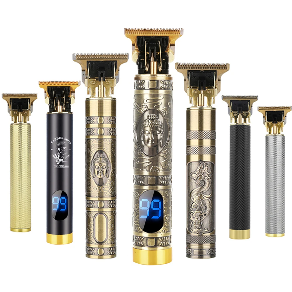 Cortadora de pelo T9 con pantalla LCD para hombre, maquinilla de afeitar eléctrica, afeitadora de barba, Máquina para cortar cabello recargable, tendeuse