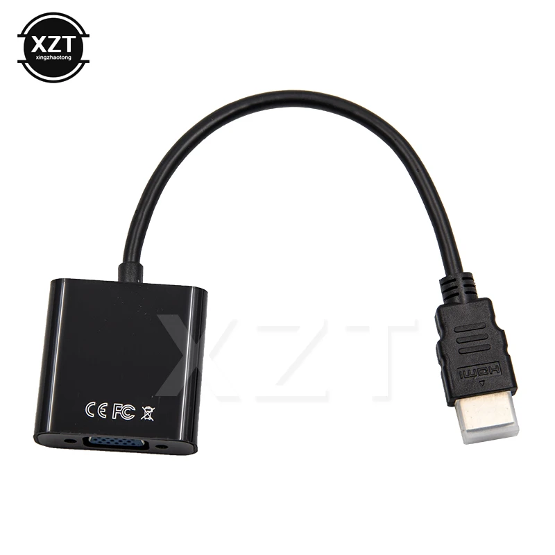 HDMI To VGA Adapter Cable VGA To HDMI Converter VGA Cable Adapter HDMI Cable VGA Cable HDMI-compatible TO VGA Adapter Cable Male To Female Converter 1080P VGA Jack 3.5 AUX Cable USB Power For PC Laptop projector TV