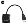 HDMI to VGA Adapter HDMI Cable Male To Famale Converter 1080P HDMI VGA Jack 3.5 AUX Cable USB Power For PC Laptop projector TV ► Photo 2/6