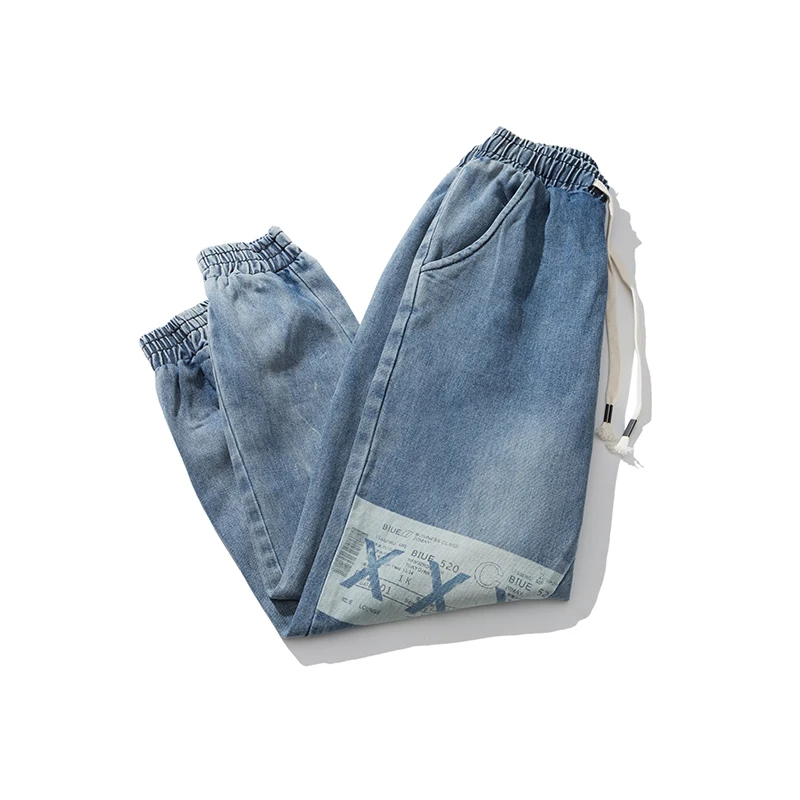Men Jeans XXX Pants Denim Jeans Men Denim Jeans Slim Striped Jeans Hip Hop Skinny Pencil Pants For Male High Street