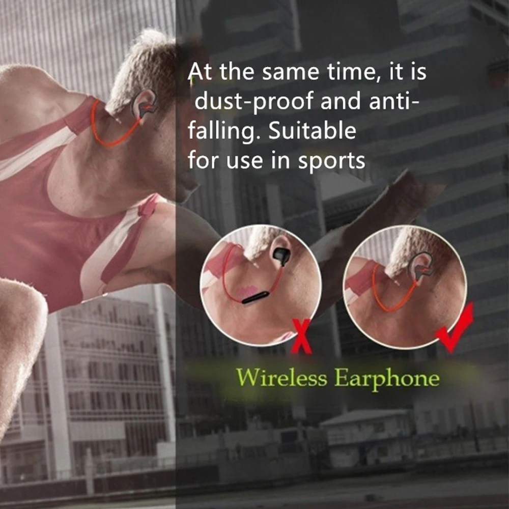 S30 Bluetooth Earphone Mic Wireless Magnet Sport Running Headset Neckband High Quality Bluetooth Headset