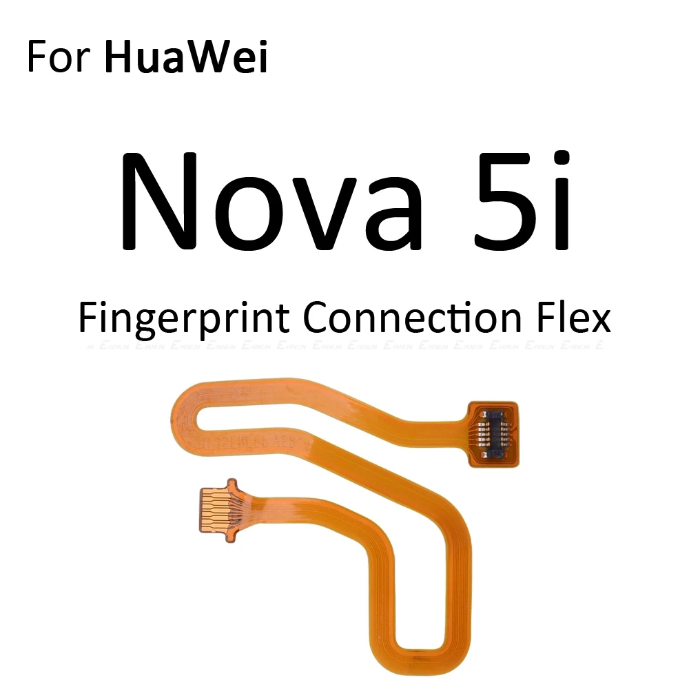 Сканер отпечатков пальцев разъем для Huawei Nova 5i 4 3 3i 3e сенсорный сенсор ID Главная Кнопка возврата ключа подключения Шлейф - Цвет: For Nova 5i Flex