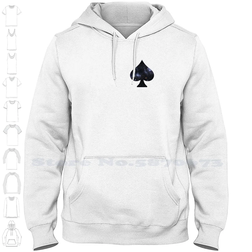 Ace Of Space Felpa Con Cappuccio A Maniche Lunghe Ace Queen Of Spades Abiti Space Galaxy Stars Astronomia