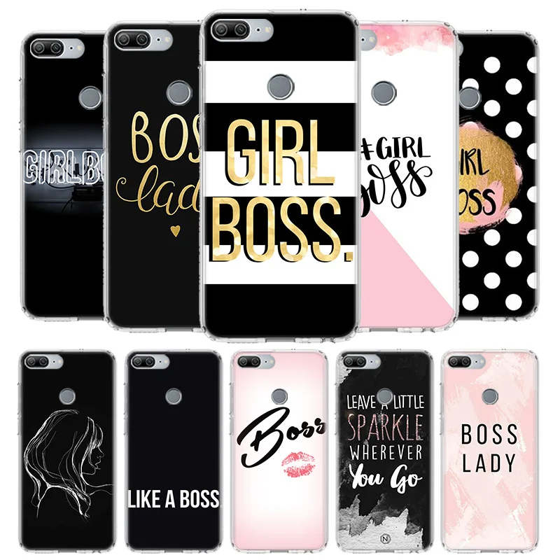 Boss Girl Lady Cover Phone Case for Huawei P Smart Z Y5 Y6 Y7 Y9S Honor 10 Lite 9 9X 8A Pro 8S 8X 7A 7X 20i 2019 Shell Print | Мобильные