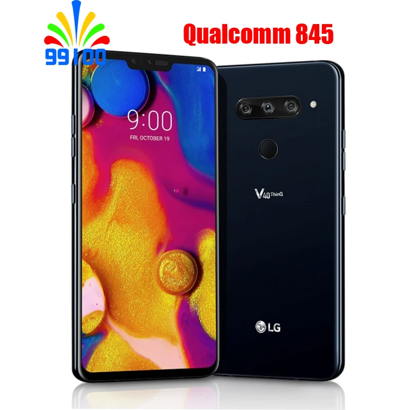 Разблокированный LG V40 ThinQ 6," Qualcomm845 6 ГБ ОЗУ 64 Гб/128 Гб ПЗУ 3+ 2 камеры(без иврита/польского языка