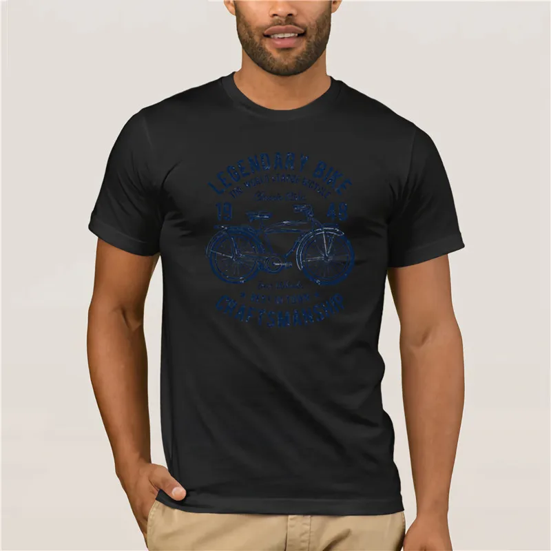 

2020 Fashion T shirtSummer s bicycle Print Legendary Bikeing Craftsmanship Bicycle DesignMen Tshirt