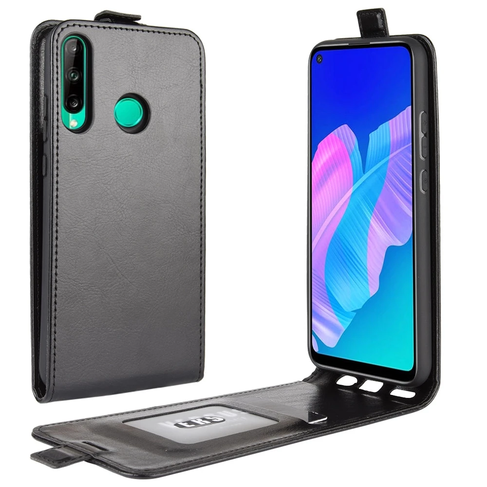 Кожаный флип-чехол для Huawei P40 Lite E вертикальный защитный чехол Y7P с отделениями