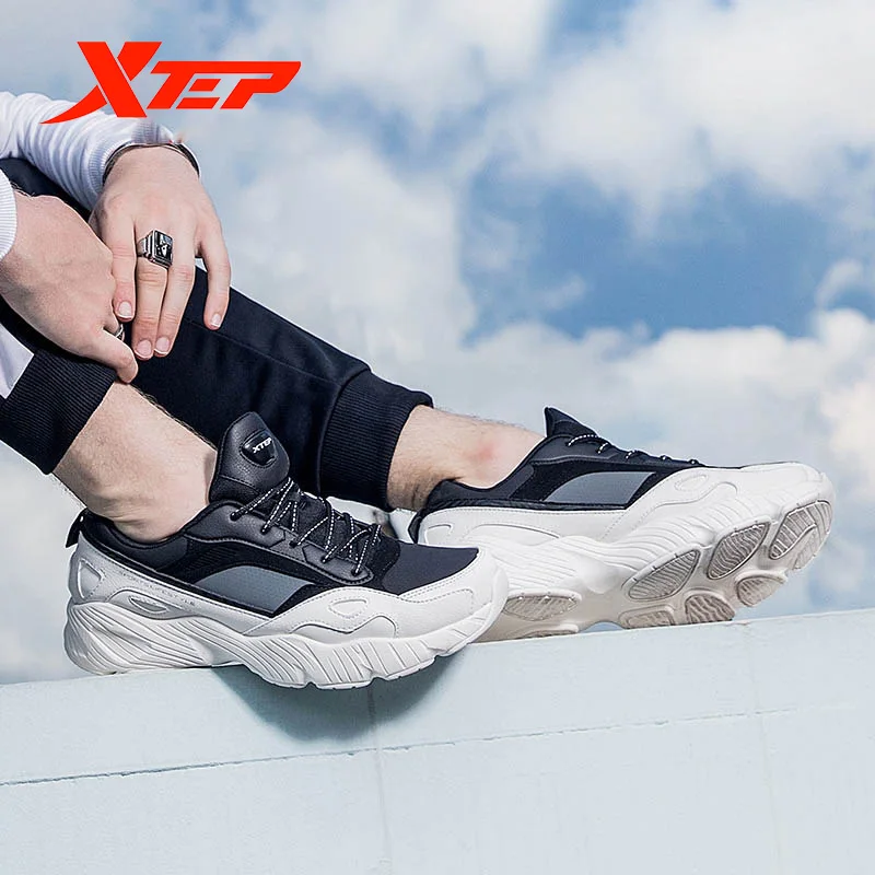 882419329556 XTEP зима осень старый папа обувь для мужчин кроссовки бегун спортивный широкие кроссовки