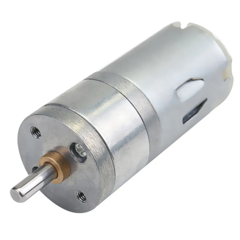 

1pc Electrical Gear Box Motor 12V DC 1000RPM 4mm Shaft High Torque Mini Electric Geared Box Metal Alloy Motors 25x70mm