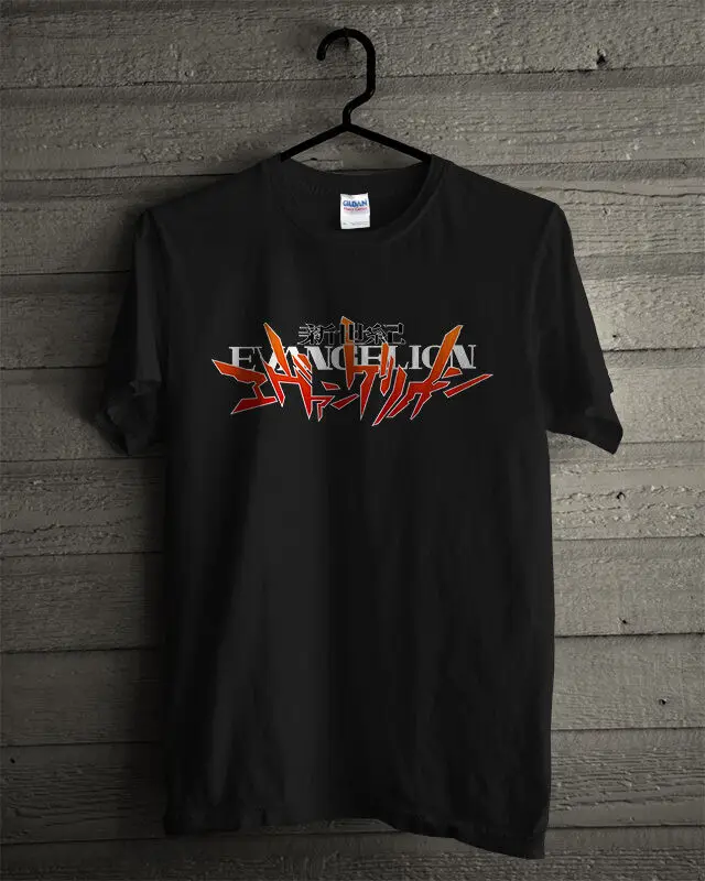 Новый Неоновый GENESIS EVANGELION KANJI логотип японского аниме Манга Мужская черная