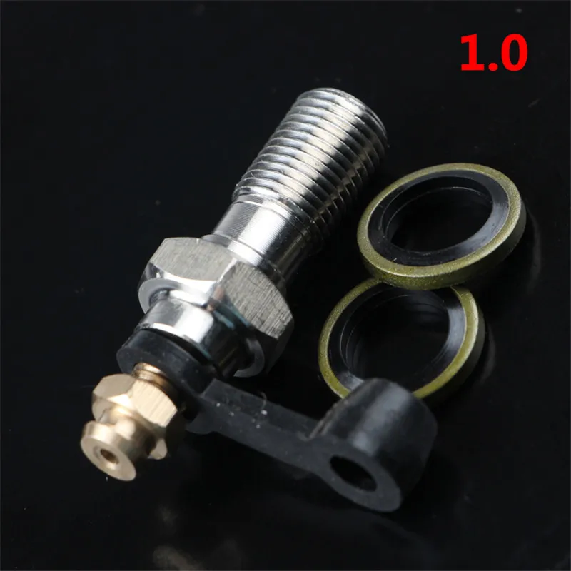 Motorcycle Brake Caliper Banjo Bolt Bleed Screw Nipple M10X1.0MM/1.25MM 304 Stainless Steel for Honda Yamaha Kawasaki Suzuki,disc brake caliper