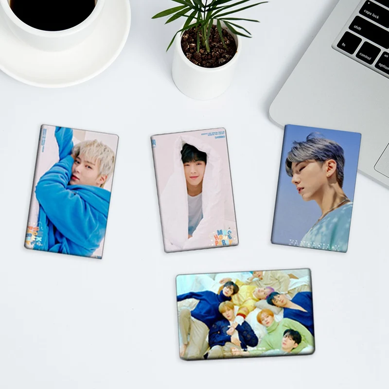 

New 10 Pcs/set KPOP MONSTA X Album Photo Card PVC Crystal Card Sticker Self Made LOMO Card Photocard