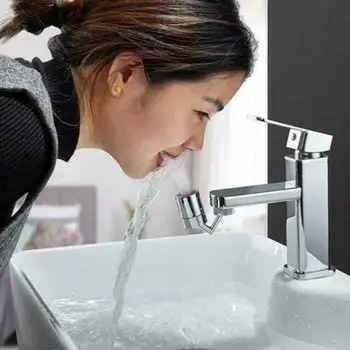 

Universal Splash Filter Faucet 720 Rotate Water Outlet Faucet it is more convenient to wash your face and gargle