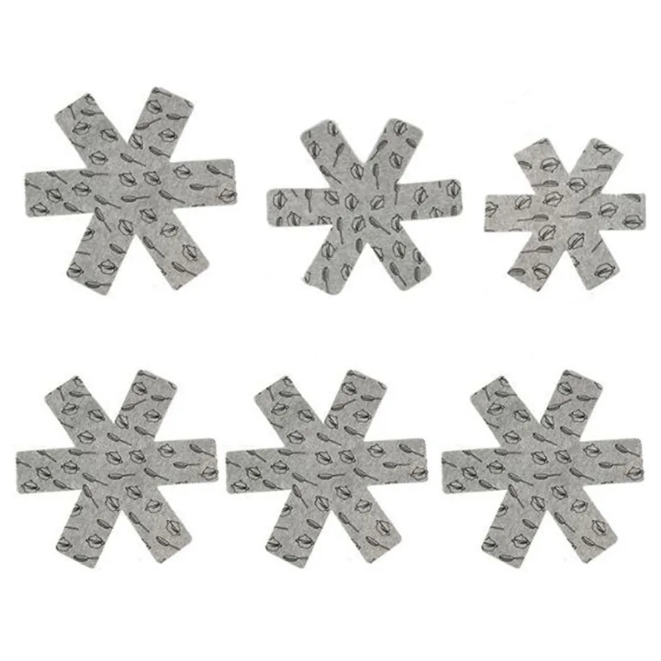 Tampons De Protection En Feutre Pour Casseroles Et Poêles, 3 Pièces, Séparateur D'ustensiles De Cuisine, Napperon, Sous-verres Séparés