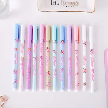 

Pink Leopard Gel Pen Student Stationery Cool Pens Creative Cute Kawaii Pens Novelty Writing Gel Pen Cute Stationary Supplies