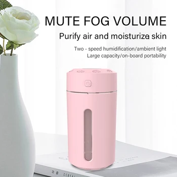 Usbポータブルミニ空気加湿器清浄機追加酸素光自動電源オフのための微細な噴霧