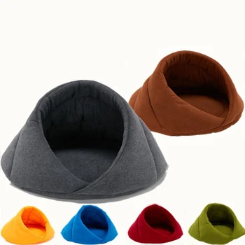 

Soft Dog Beds Small Dog Puppy Kennel House for Cats Sleeping Bag Nest Cave Bed Cushion Winter Warm Pet Heated Mat