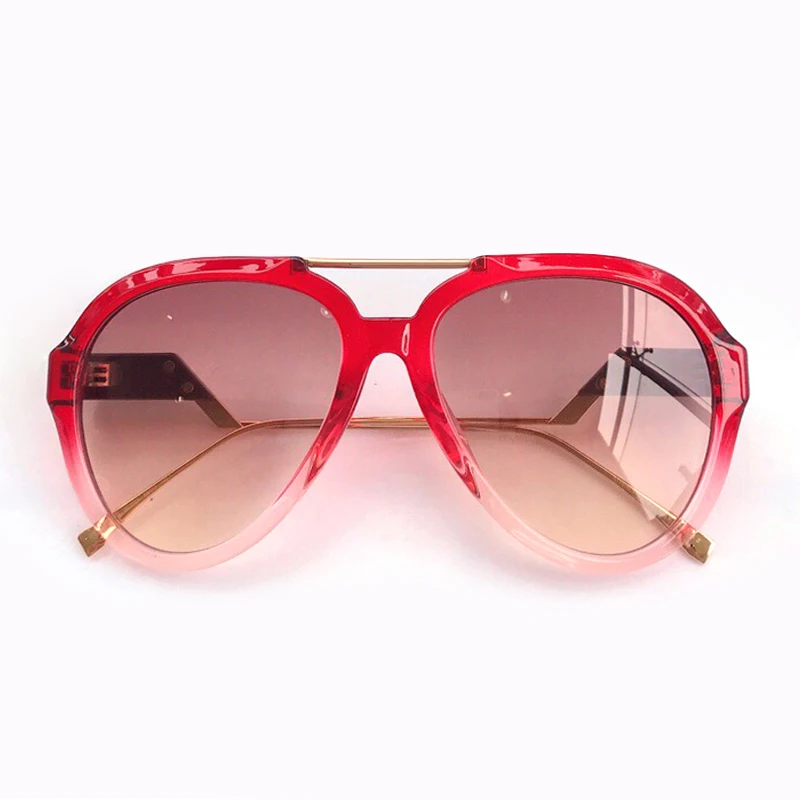 No.2 sunglasses Градиентные солнцезащитные очки для женщин красочная ацетатная оправа брендовые роскошные солнцезащитные очки UV 400 - Цвет линз: No.2 sunglasses