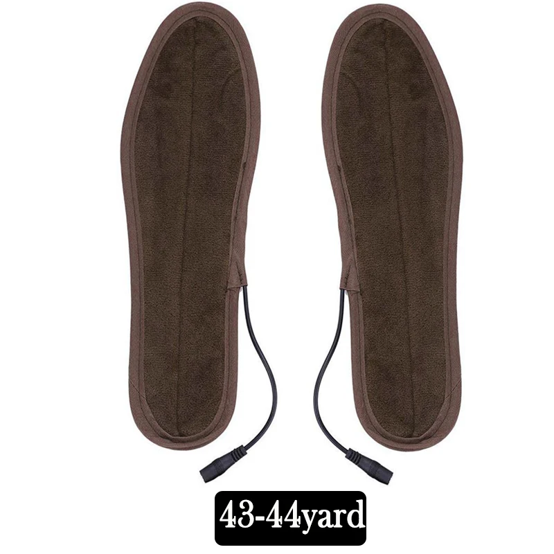 43-44yard 1 пара USB обуви с подогревом удобные мягкие ворсистые стельки для обуви с электрическим подогревом зимние уличные спортивные стельки для утепления - Цвет: 43-44yard