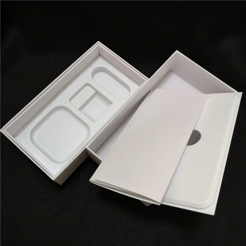 

400pcs AU Version Pure white Mobile phone box Retail Empty packaging for iPhone xs xs max 8 7 plus 6 6s no logo With instruction
