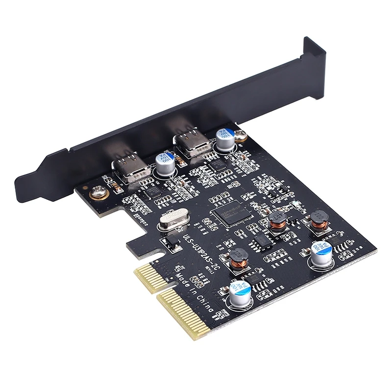 AAAJ-супер скоростная Usb 3,1(10 Гбит/с) Pci Express Card Pci-E 2 порта Pci Express карта расширения разъем питания для настольных ПК