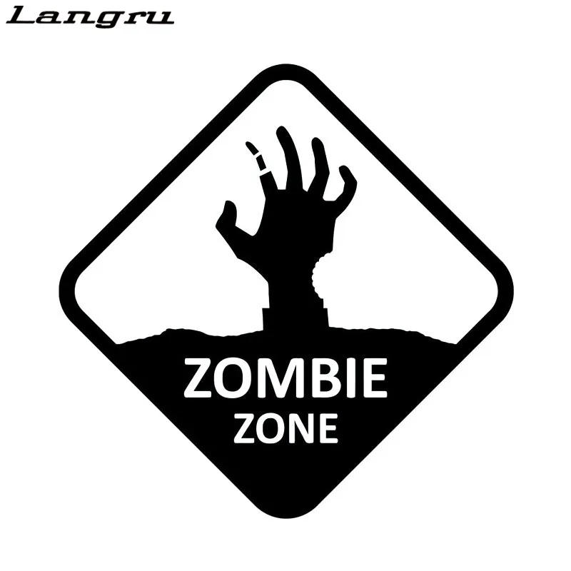 Крутая графика Zombie Zone Walking Dead Hand Sign виниловая Автомобильная наклейка наклейки для