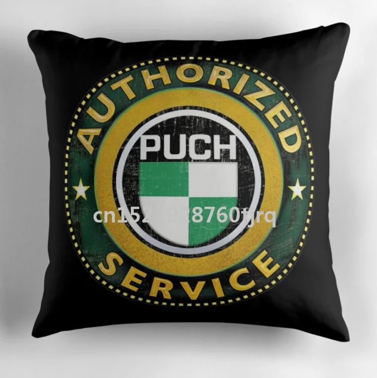 

2018 NEW PUCH Logo Print Pillow Case 100% Cotton Made pillowcase wholesale 45X45cm,55X55cm(Two side)