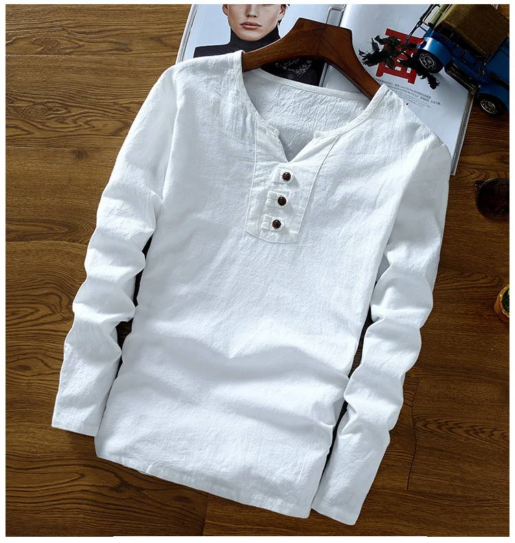 Мужские льняные хлопковые футболки размера плюс 9XL 160 кг осень зима v-образный вырез 7XL 8XL Большие размеры Нижнее белье китайский стиль черный хаки тройники