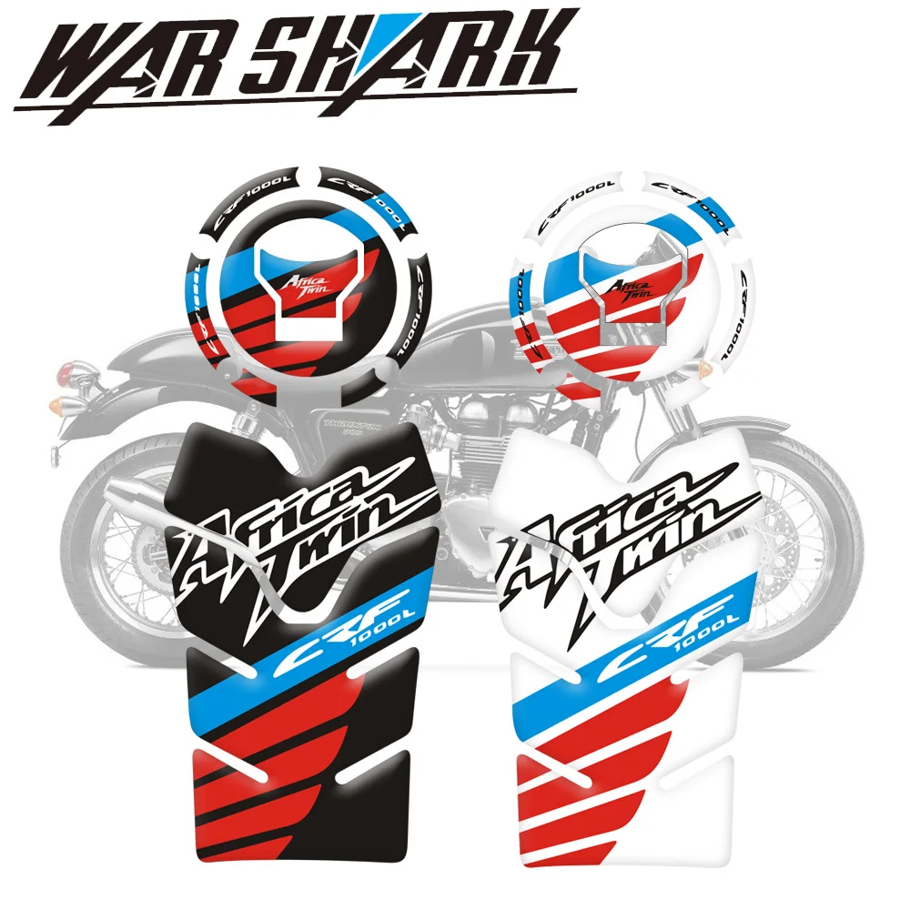 

For Honda CRF1000L Africa Twin 2016-2019 2018 2017 Motorcycle Fuel Tank Pad Cap Decals Gas Cap Sticker high style