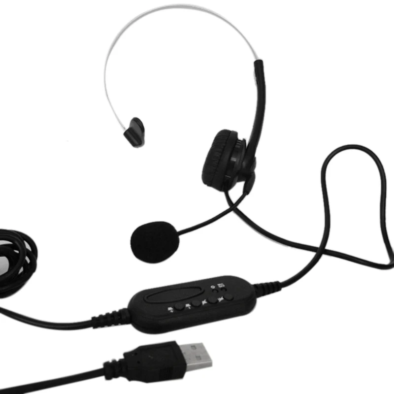 Новая гарнитура для ноутбука односторонняя дорожная гарнитура Usb шумоподавление Проводная гарнитура