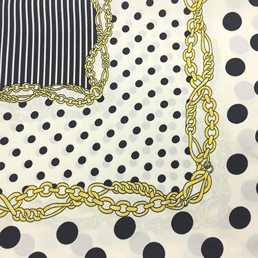 Бандана Женская шелковая модная квадратная атласная повязка на голову большой головной убор кроличьи уши лента аксессуары для волос