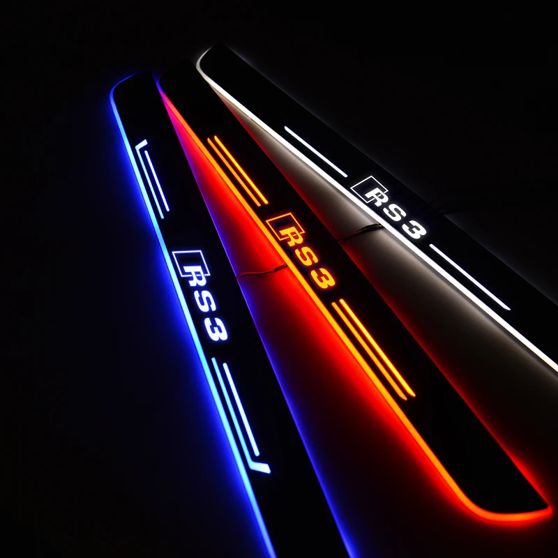 

LED Door Sill Streamed Light For AUDI S3 (8V1, 8VK) 2012-2019 Scuff Plate Acrylic Door Sills Car Sticker Accessories