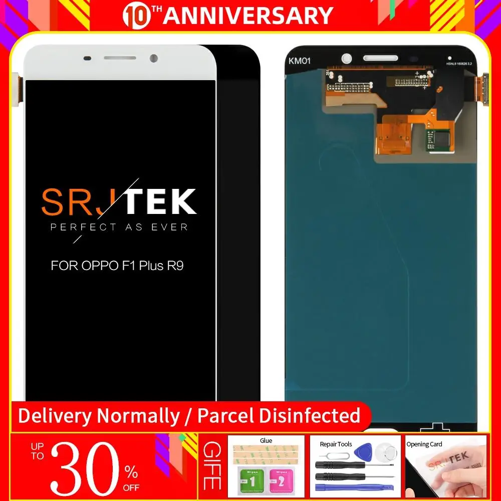 5 &quotR9 LCD для OPPO F1 Plus R9 R9m R9tm X9009 ЖК-дисплей кодирующий преобразователь сенсорного